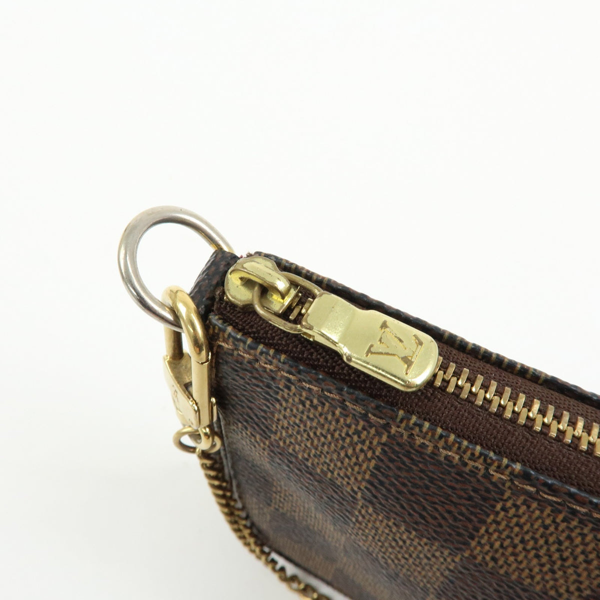 Louis Vuitton Pochette Accessoires Damier Brown Canvas Clutche & Pouche Bag (Pre-Owned)