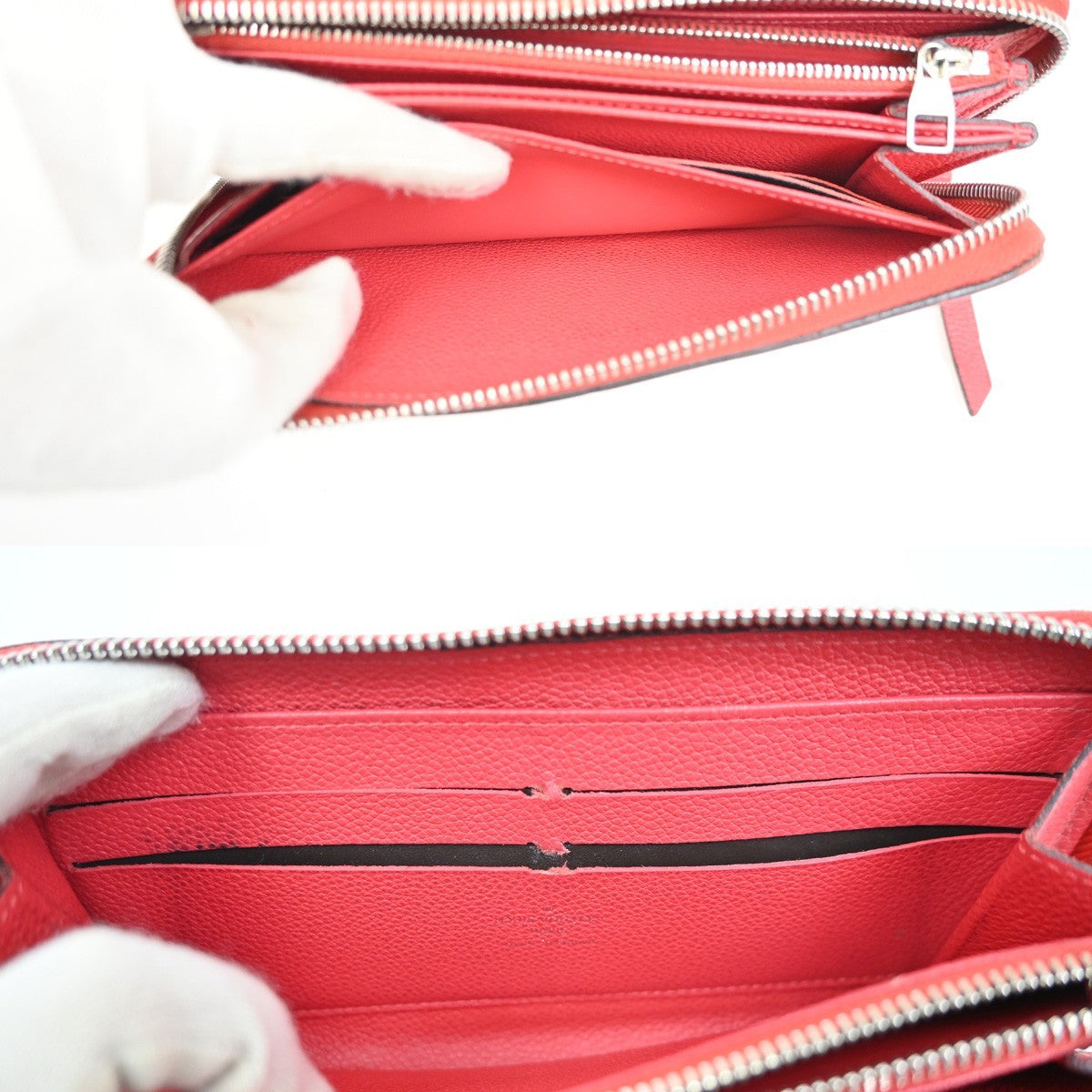Louis Vuitton Portefeuille Zippy Monogramme Empreinte Monogramme Empreinte Red Leather Wallets Accessory (Pre-Owned)