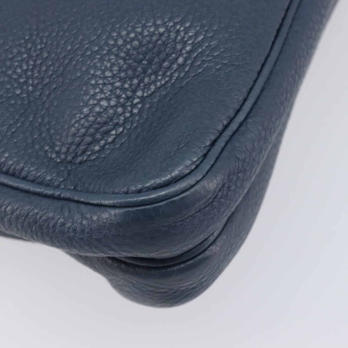 Prada Messenger Saffiano Leather Navy Leather Handbag (Pre-Owned)