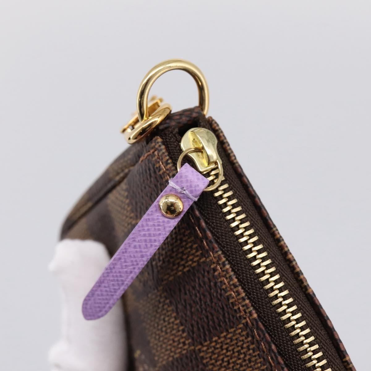 Louis Vuitton Pochette Accessoires Limited Edition Damier Brown Canvas Clutche & Pouche Bag (Pre-Owned)