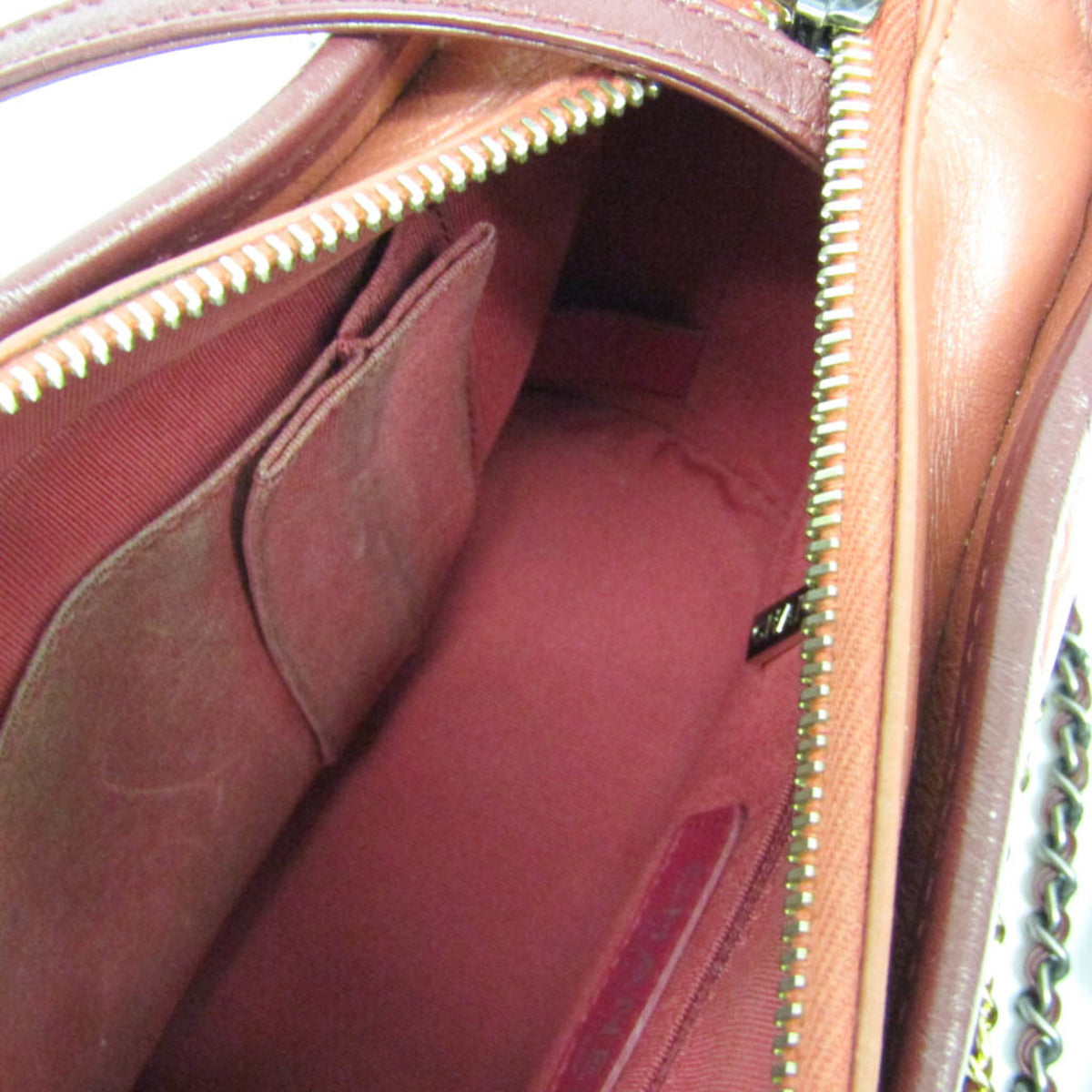 Chanel Gabrielle Hobo Quilted Aged Calfskin Pink Leather Shoulder Bag Bag (Pre-Owned)