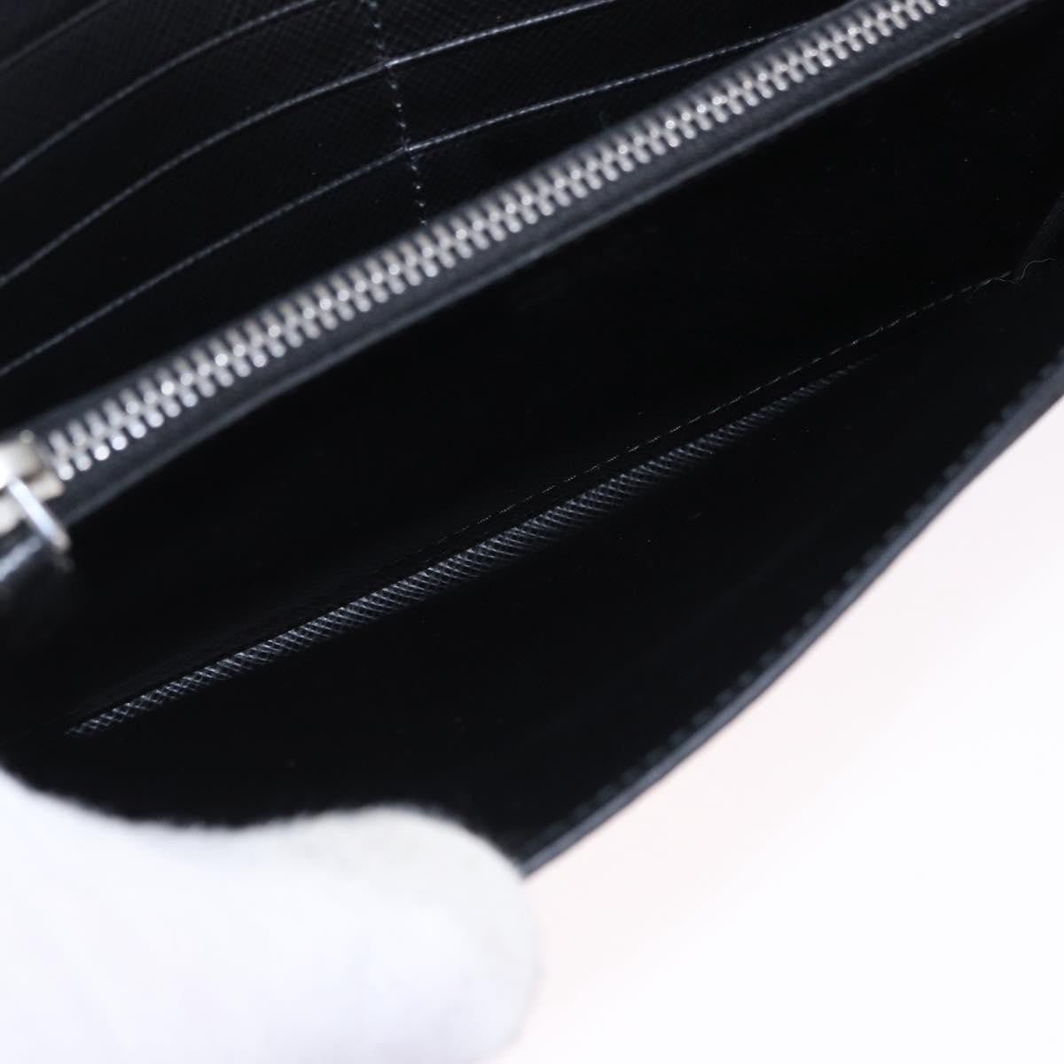 Prada Saffiano Leather Black Leather Wallets Accessory (Pre-Owned)