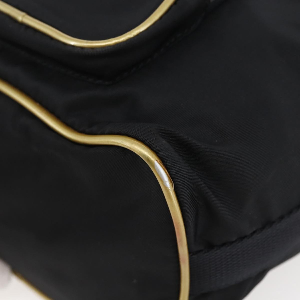 Prada Duet Drawstring Bucket Tessuto Black Nylon Bag (Pre-Owned)