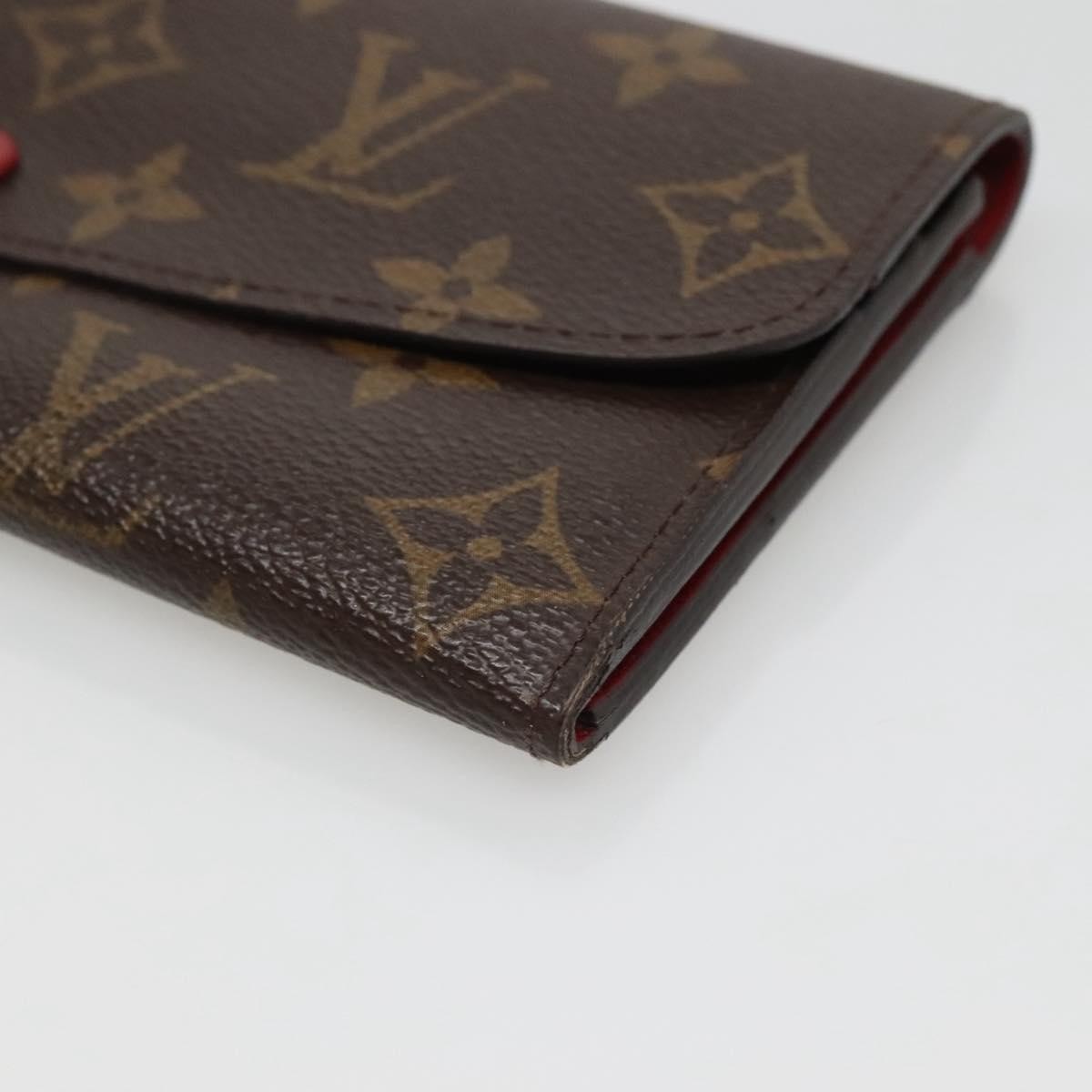 Louis Vuitton Emilie Monogram Canvas Red Canvas Wallets Accessory (Pre-Owned)