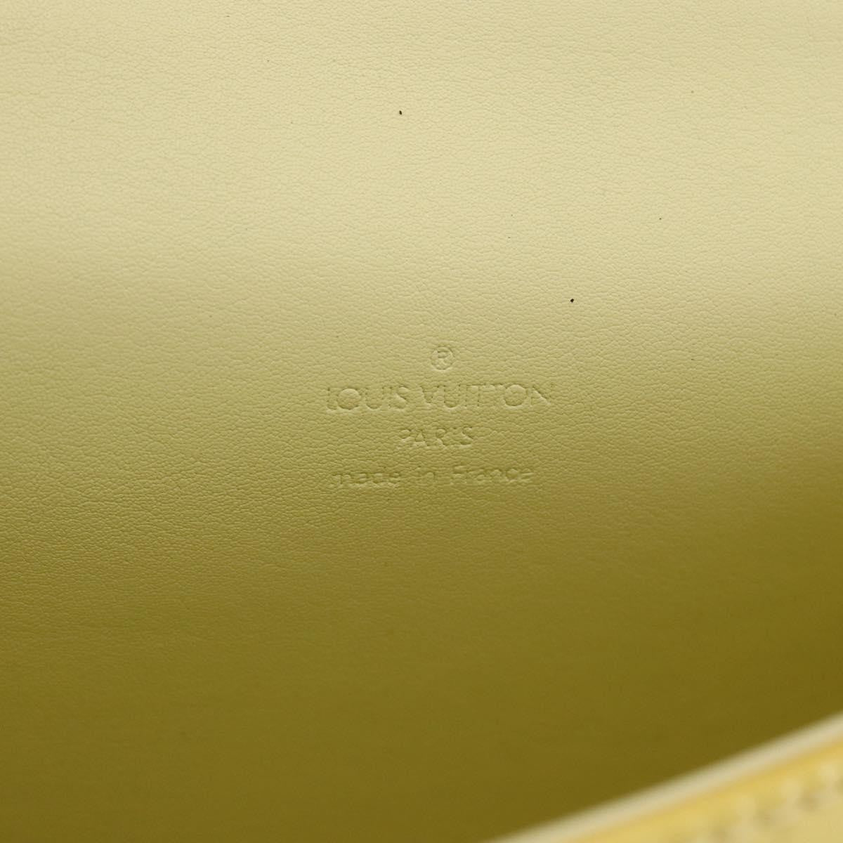 Louis Vuitton Spring Street Nm Patent Leather Yellow Patent_Leather Handbag (Pre-Owned)