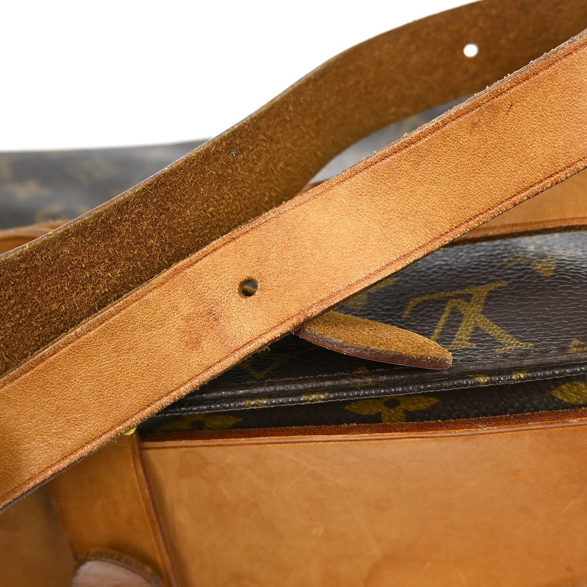 Louis Vuitton Cartouchiere Monogram Brown Canvas Shoulder Bag Bag (Pre-Owned)