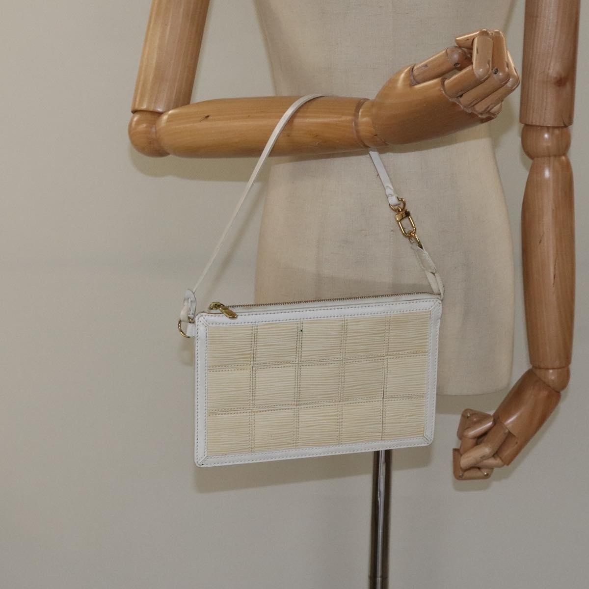 Louis Vuitton Delmonico Pochette Stretch Epi Leather Beige Leather Clutche & Pouche Bag (Pre-Owned)
