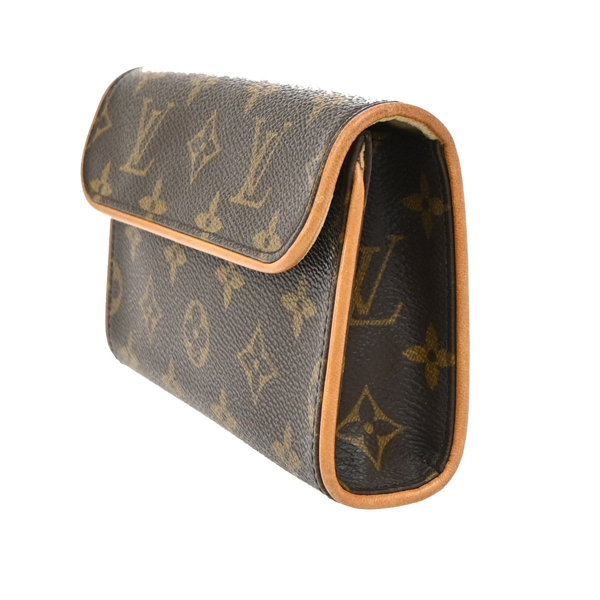 Louis Vuitton Florentine Waist Monogram Canvas Brown Canvas Clutche & Pouche Bag (Pre-Owned)