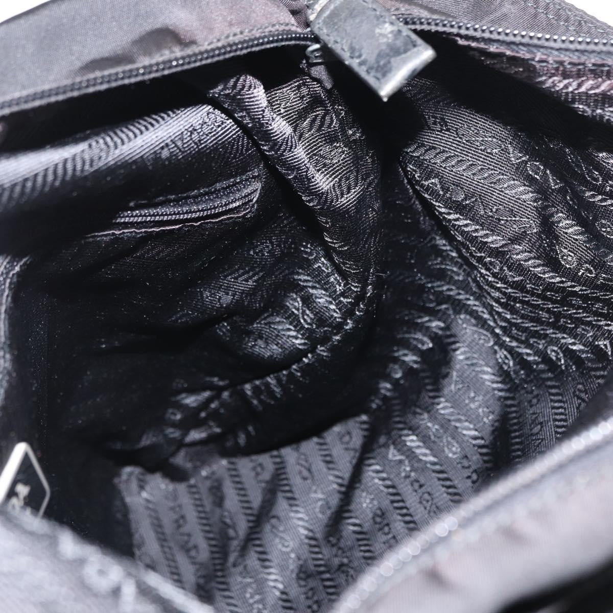 Prada Front Pocket Messenger Tessuto Black Nylon Shoulder Bag Bag (Pre-Owned)