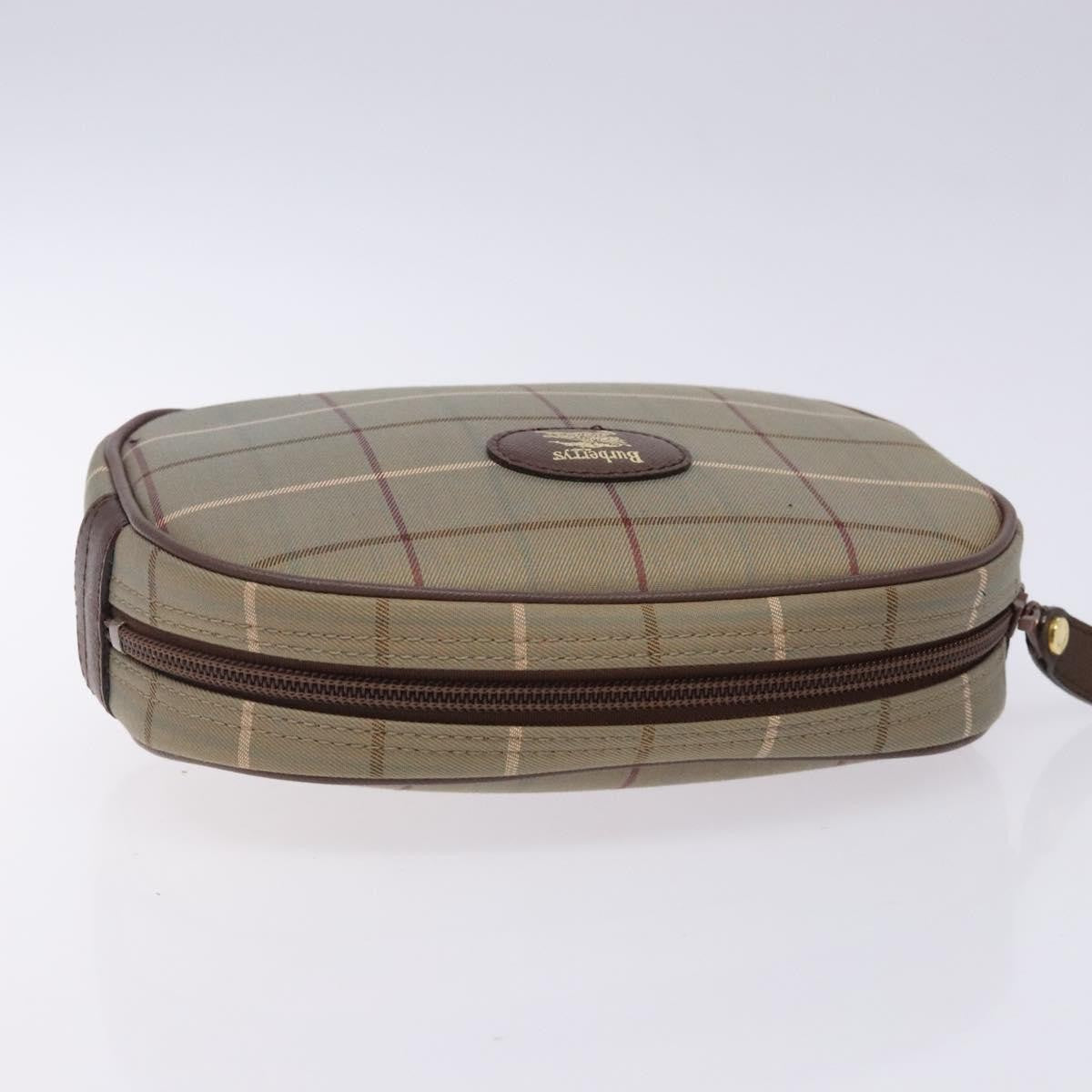 Burberry Nova Check Pochette Canvas Beige Canvas Clutche & Pouche Bag (Pre-Owned)