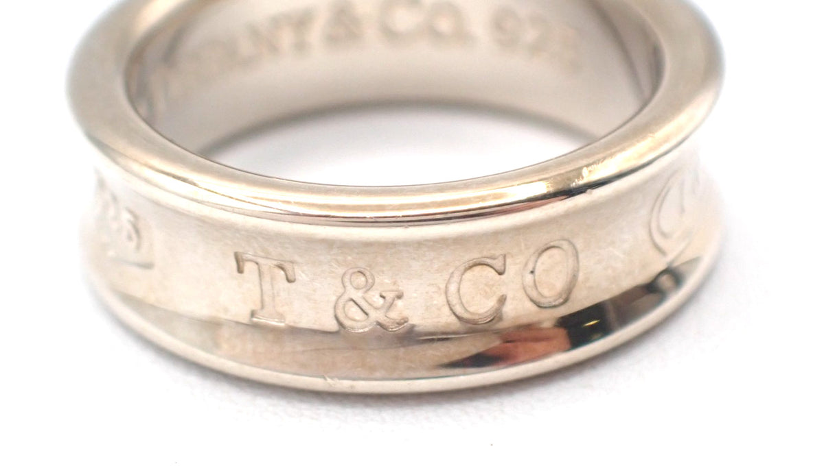 Tiffany & Co. 1837 Band Sterling Silver Silver Silver Ring Jewelry (Pre-Owned)