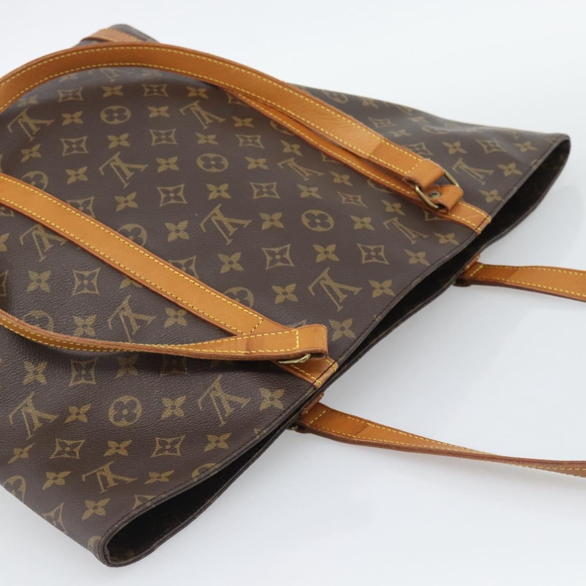 Louis Vuitton Shopping Sac Monogram Canvas Brown Canvas Handbag (Pre-Owned)