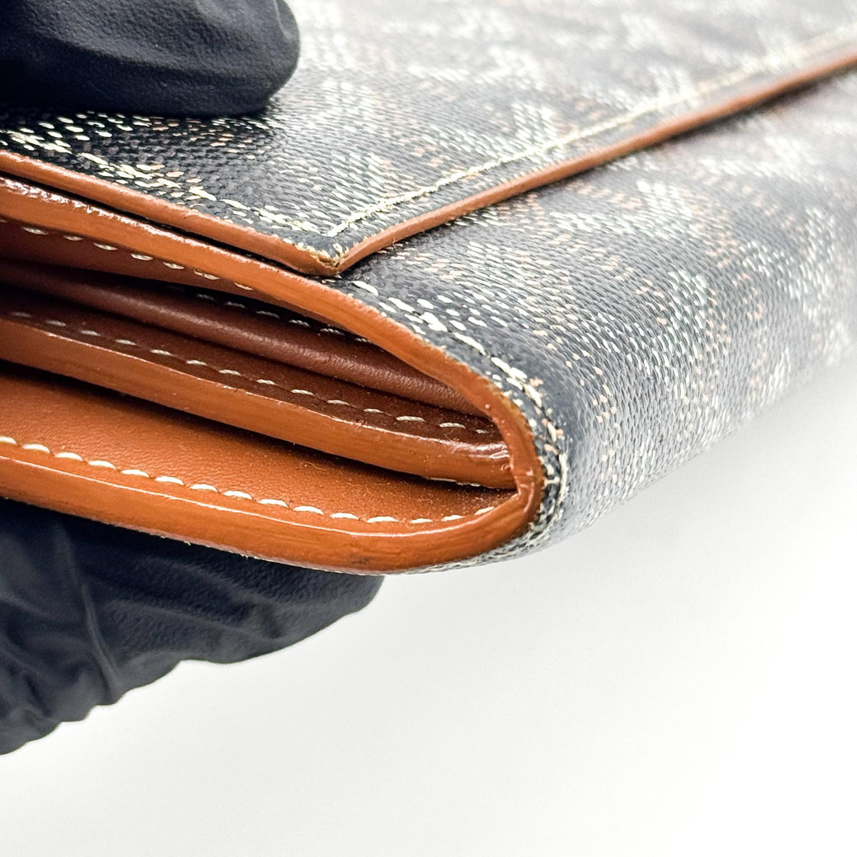 Goyard Richelieu Coated Canvas Black Canvas Wallets Accessory (Pre-Owned)