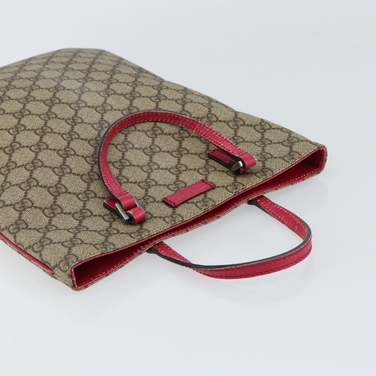 Gucci Joy Plus Flat Gg Coated Canvas Beige Pvc Tote Bag Bag (Pre-Owned)