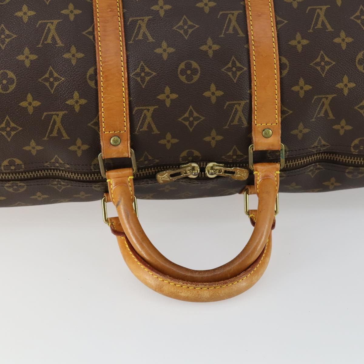 Louis Vuitton Keepall Monogram Canvas Brown Canvas Travel Bag Bag (Pre-Owned)