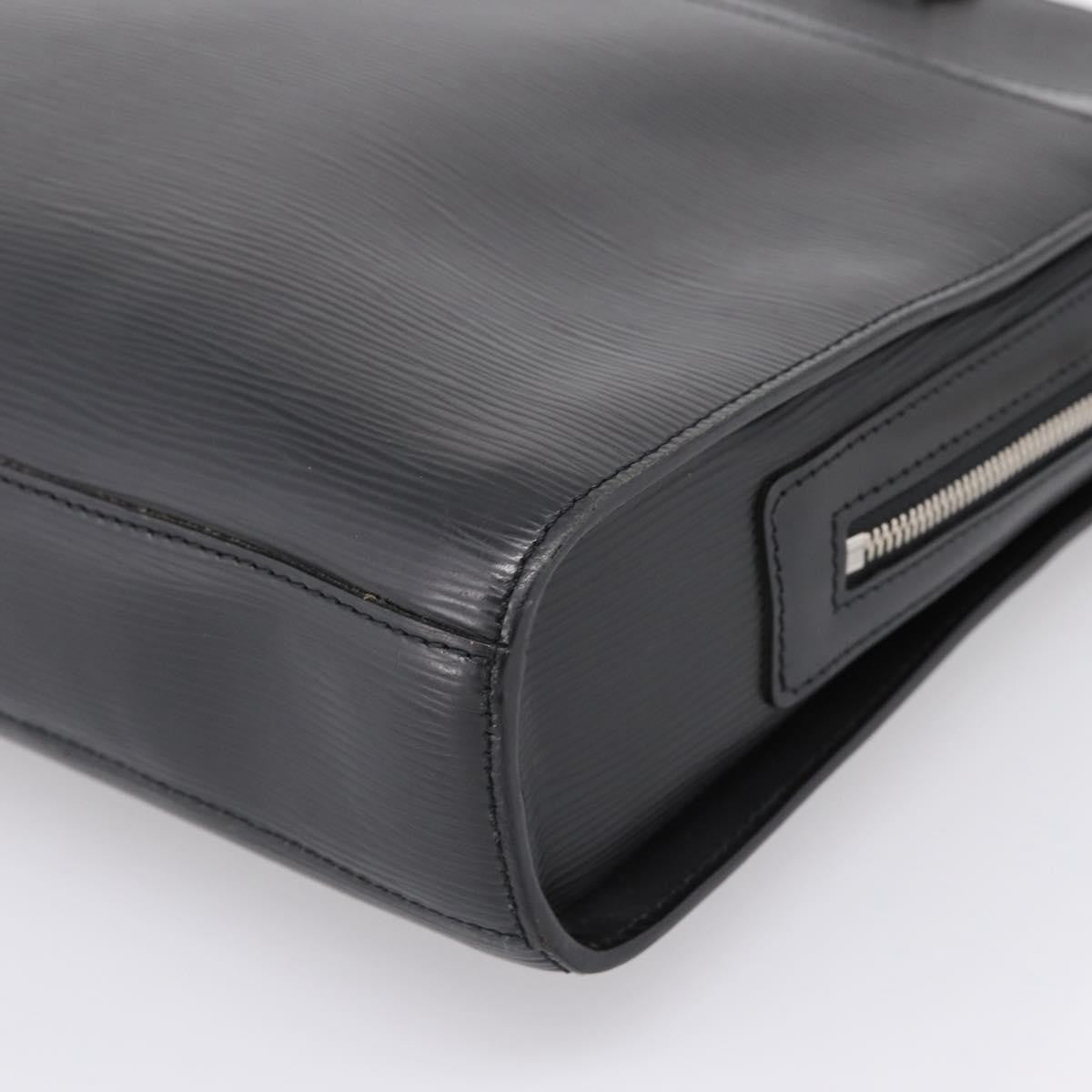Louis Vuitton Bassano Epi Leather Black Leather Briefcase Bag (Pre-Owned)