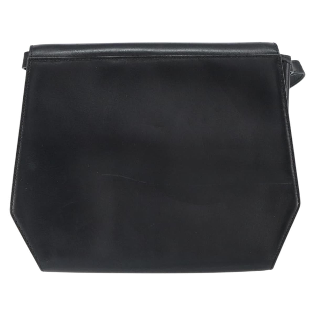 Salvatore Ferragamo Vintage Leather Black Leather Shoulder Bag Bag (Pre-Owned)