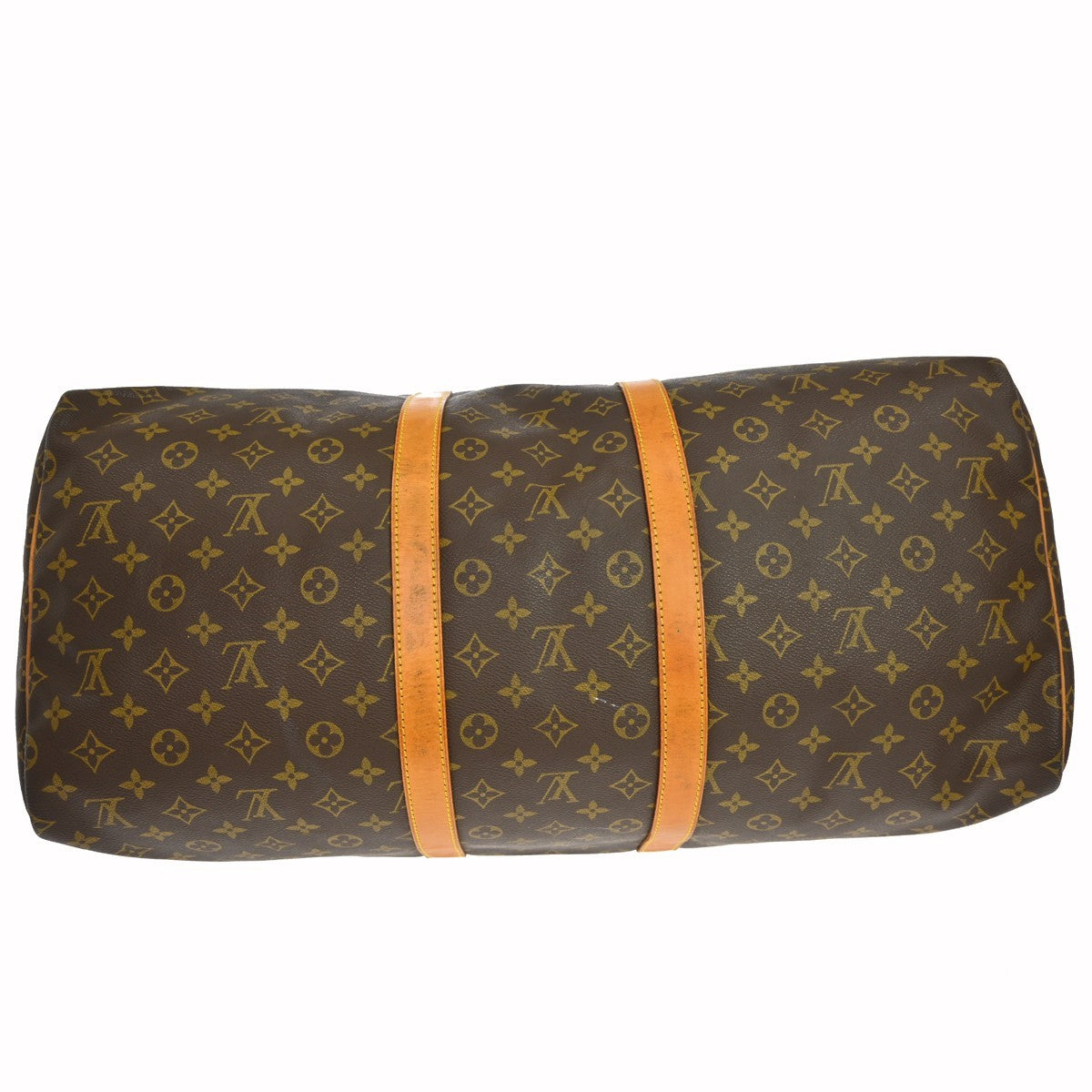 Louis Vuitton Keepall Monogram Brown Canvas Travel Bag Bag (Pre-Owned)