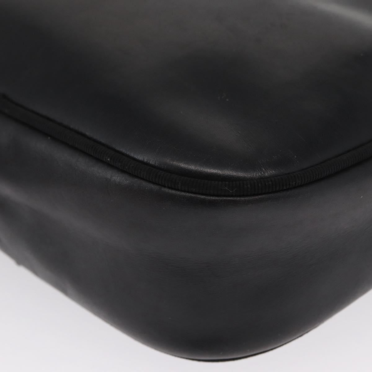 Salvatore Ferragamo Vara Bow Camera Leather Black Leather Shoulder Bag Bag (Pre-Owned)