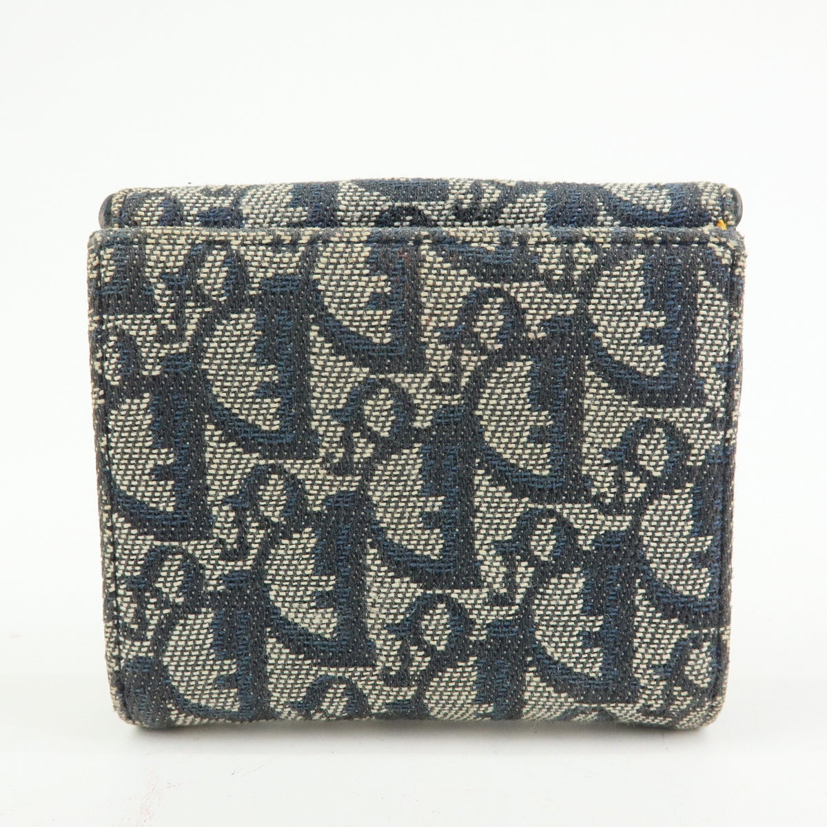 Christian Dior Saddle Lotus Oblique Canvas Navy Canvas Wallets Accessory (Pre-Owned)