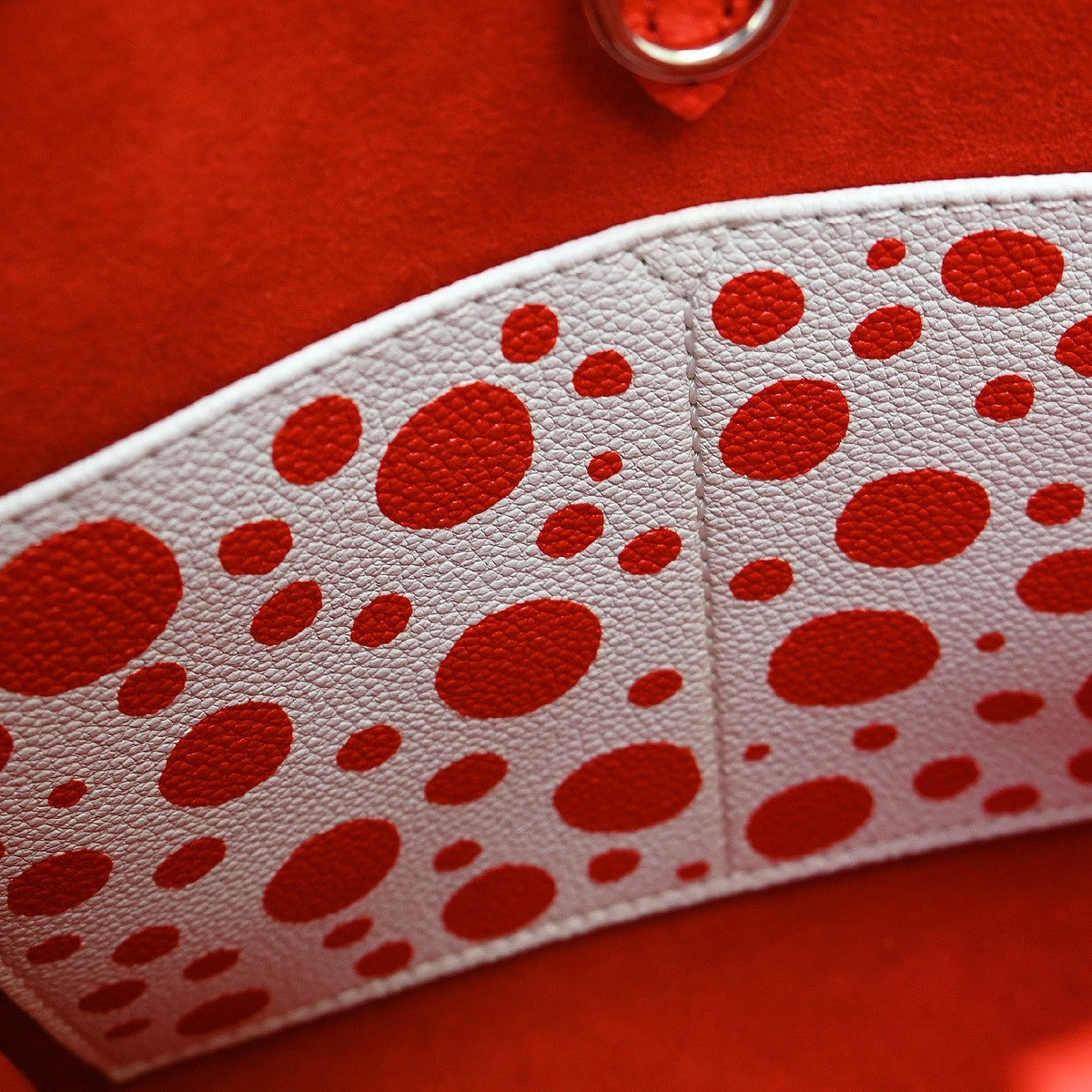 Louis Vuitton Onthego Tote Yayoi Kusama Infinity Dots Monogram Empreinte Giant Red Leather Tote Bag Bag (Pre-Owned)
