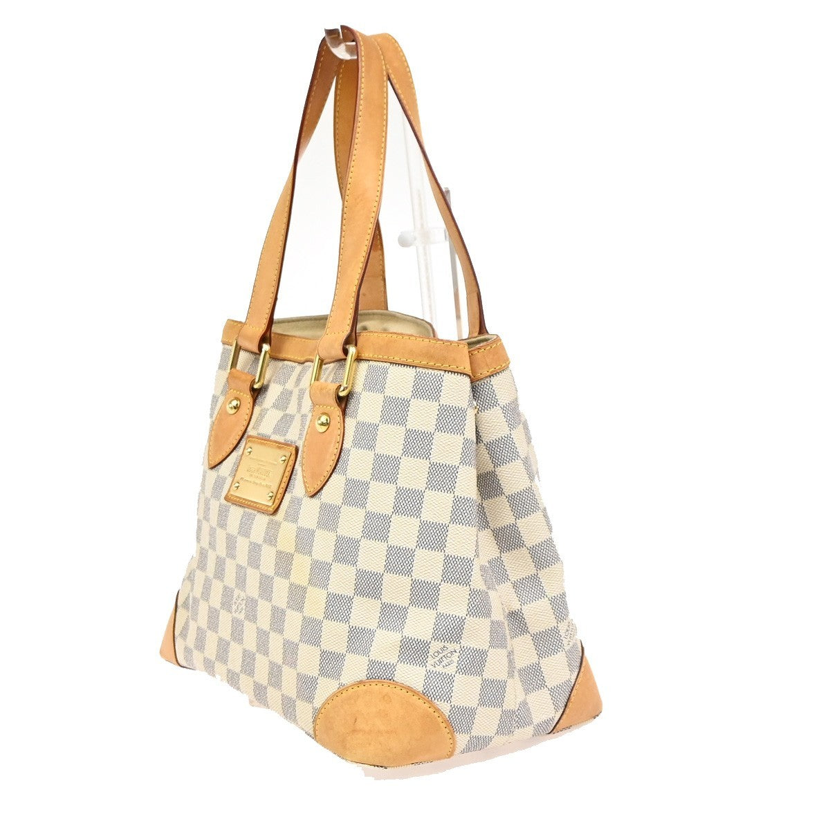 Louis Vuitton Hampstead Damier Ebene White Canvas Tote Bag Bag (Pre-Owned)