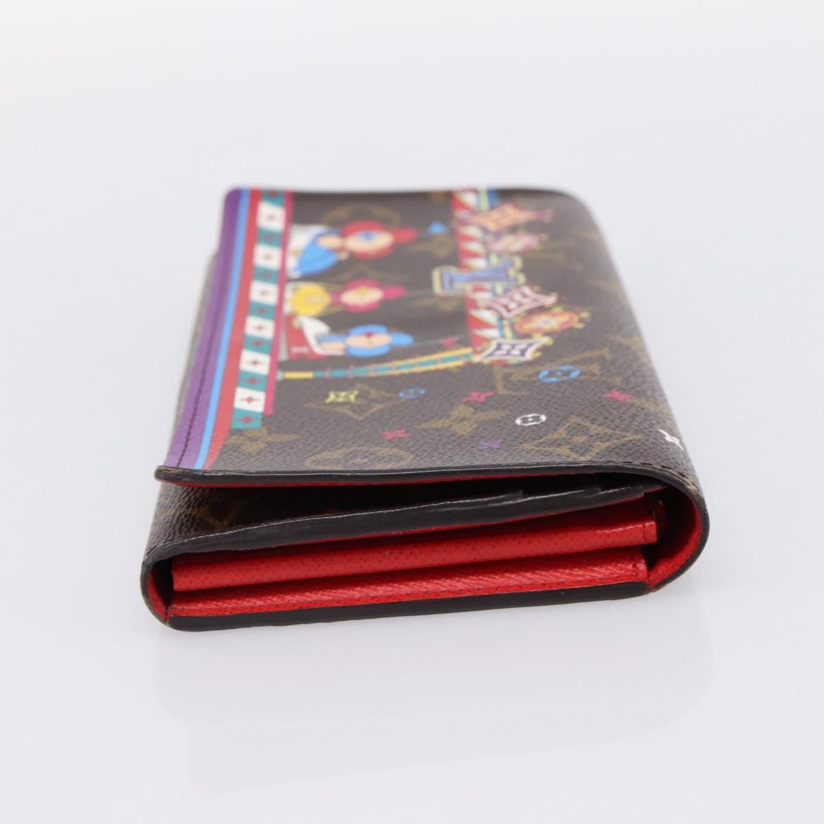 Louis Vuitton Sarah Wallet Nm Limited Edition Vivienne Xmas Monogram Canvas Brown Canvas Wallets Accessory (Pre-Owned)