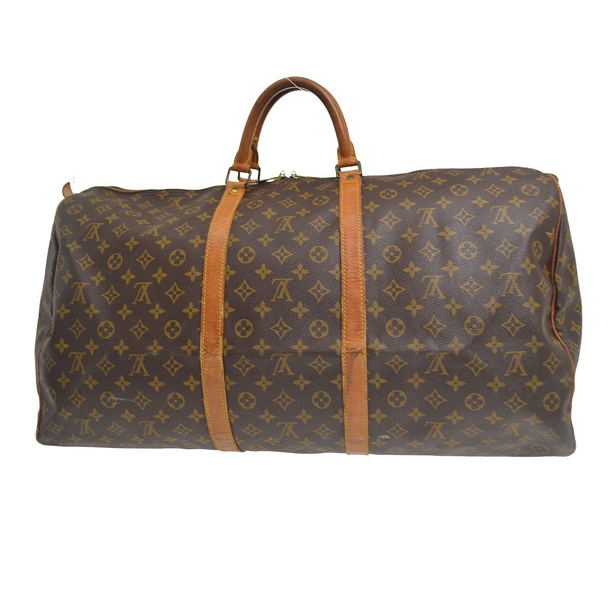 Louis Vuitton Keepall Monogram Canvas Brown Canvas Travel Bag Bag (Pre-Owned)