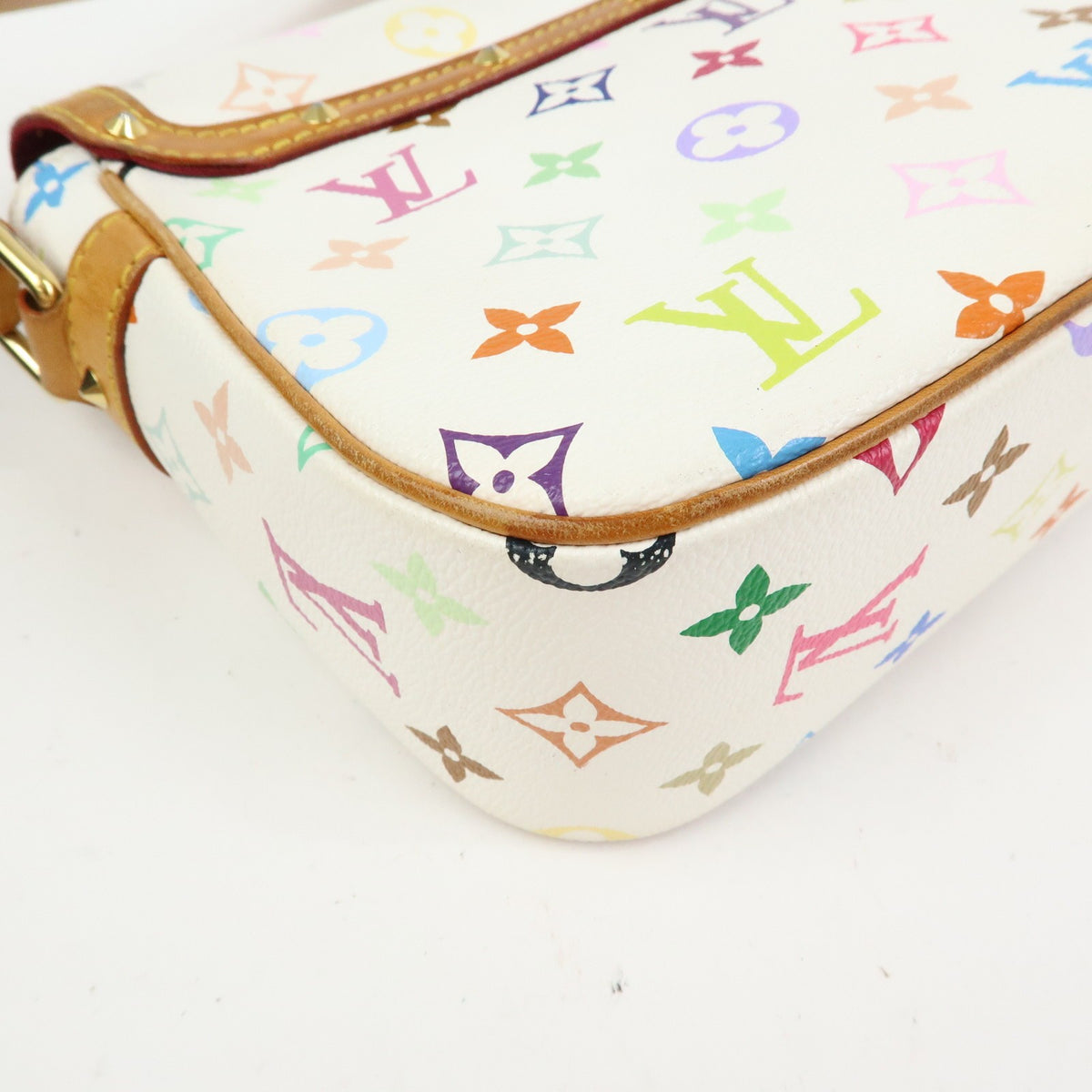 Louis Vuitton Sologne Monogram Multicolor White Canvas Handbag (Pre-Owned)