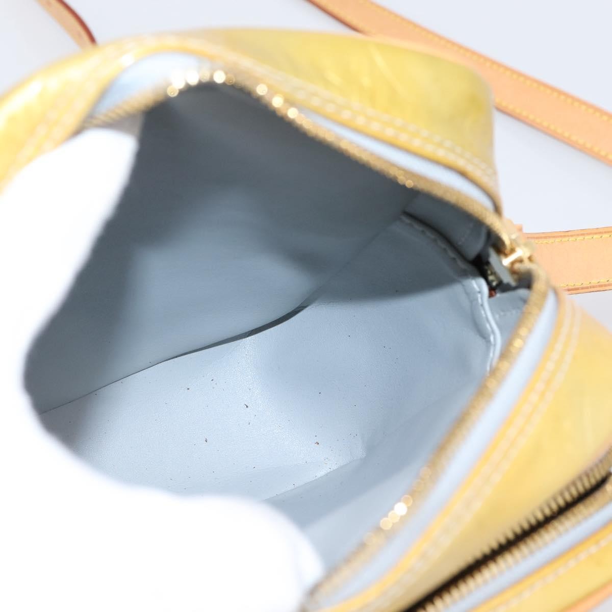 Louis Vuitton Wooster Monogram Vernis Yellow Patent_Leather Handbag (Pre-Owned)