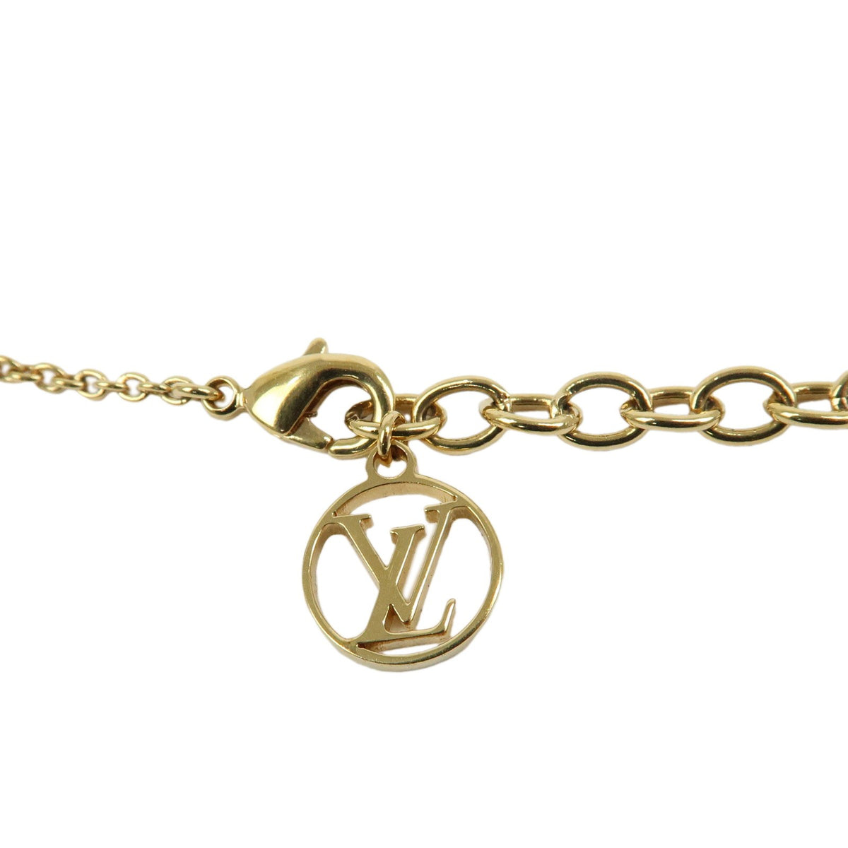 Louis Vuitton Lv Iconic Metal With Crystals Gold Metal Bracelet Jewelry (Pre-Owned)