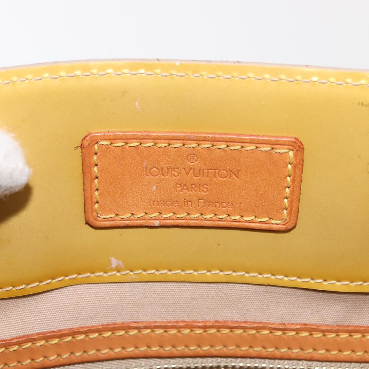 Louis Vuitton Reade Monogram Vernis Beige Patent_Leather Handbag (Pre-Owned)
