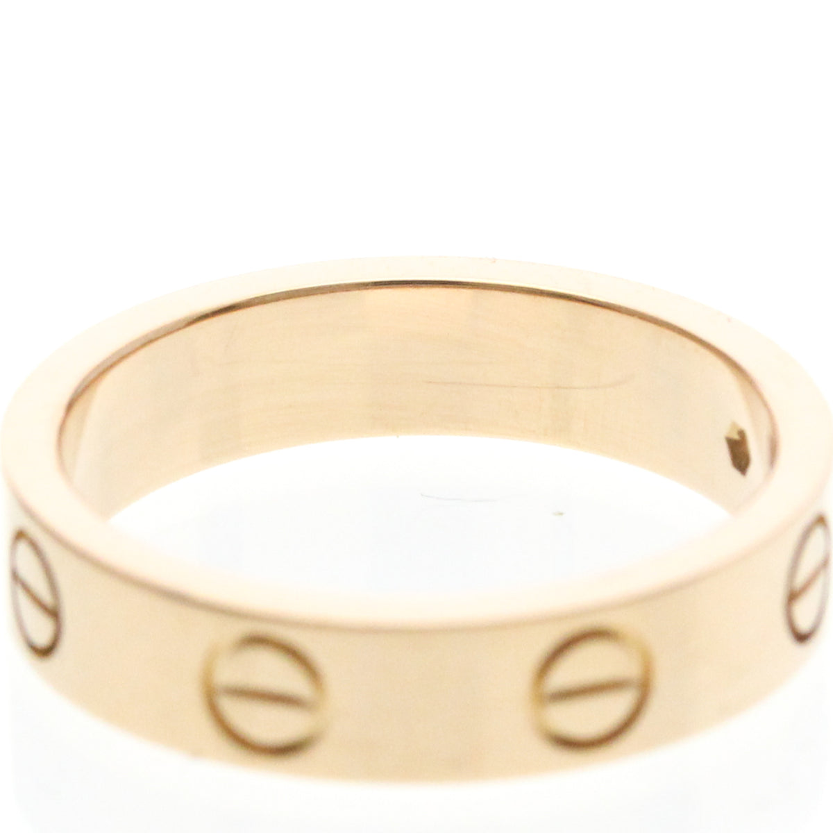 Cartier Love Wedding Band 1 Diamond 18K Rose Gold With Diamond Gold Pink_Gold Ring Jewelry (Pre-Owned)