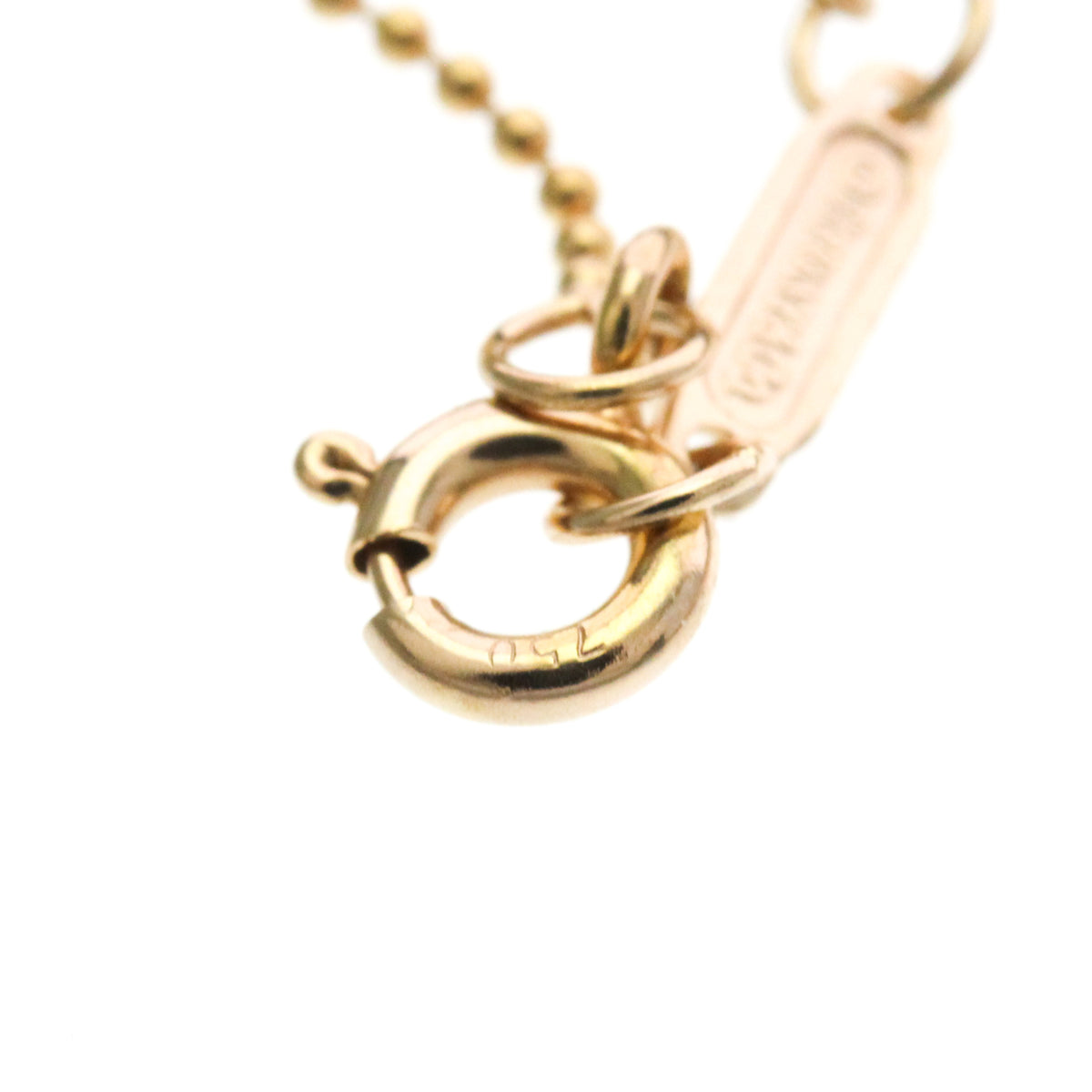 Tiffany & Co. Heart Key Pendant 18K Rose Gold With Diamonds Gold Pink_Gold Necklace Jewelry (Pre-Owned)