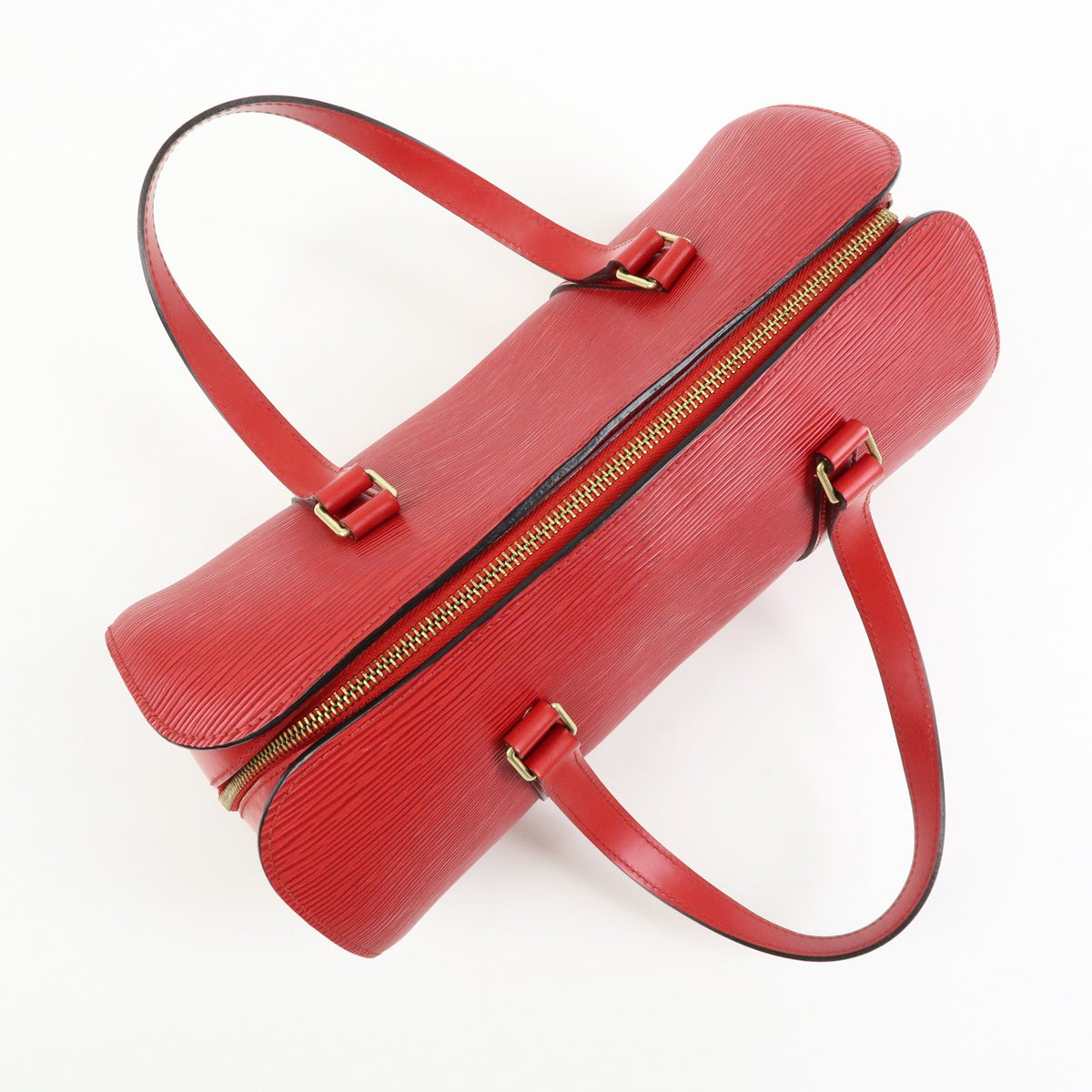Louis Vuitton Soufflot Epi Leather Red Leather Tote Bag Bag (Pre-Owned)