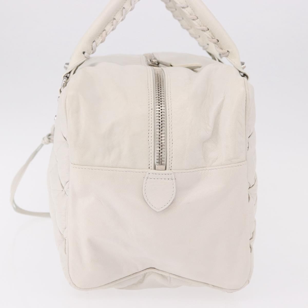 Balenciaga Matelasse Leather White Leather Handbag (Pre-Owned)