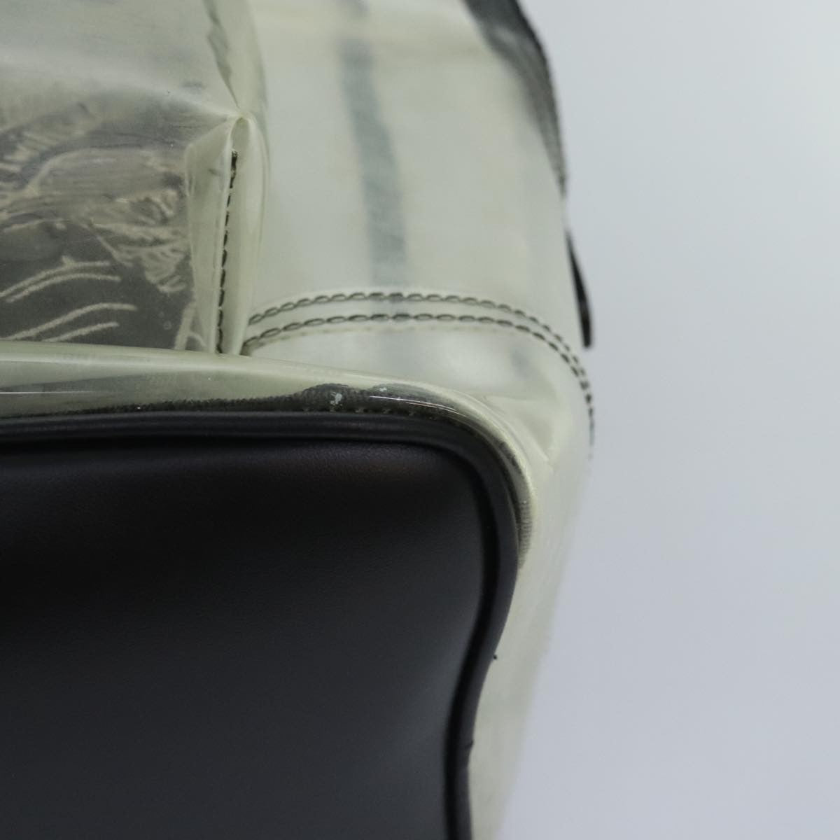 Bally Vintage Vinyl Transparent Plastic Backpack Bag (Pre-Owned)