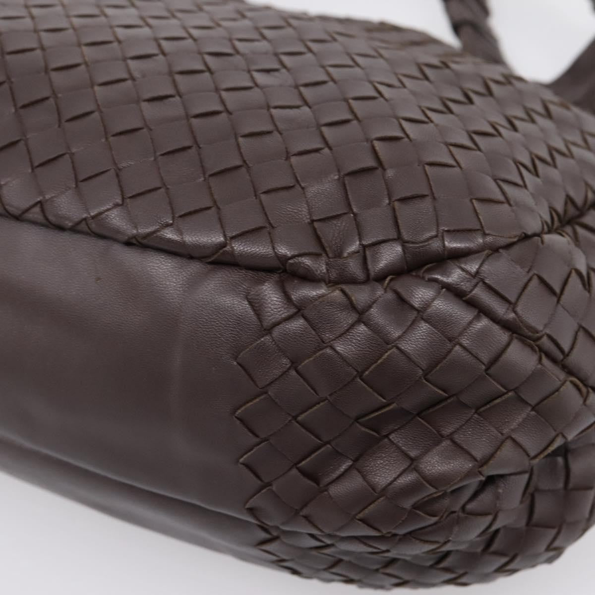 Bottega Veneta Campana Hobo Intrecciato Nappa Brown Leather Shoulder Bag Bag (Pre-Owned)