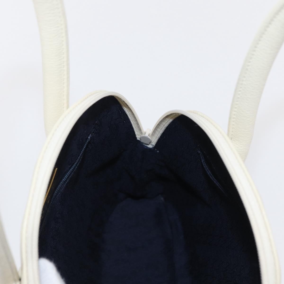 Saint Laurent Vintage Handbag Leather White Leather Handbag (Pre-Owned)