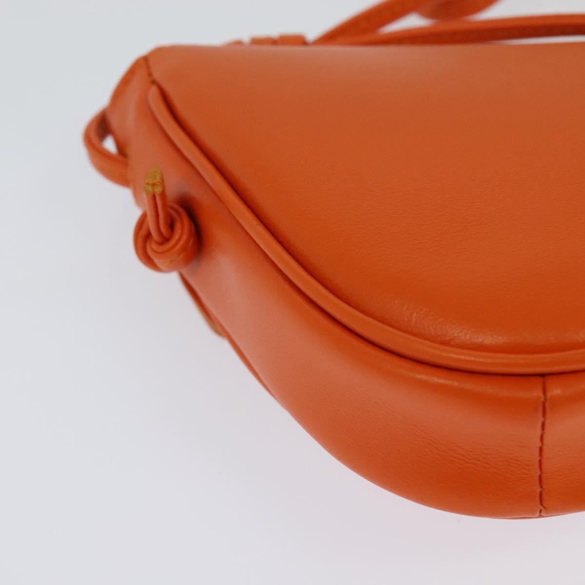 Celine Triangle Leather Orange Leather Shoulder Bag Bag (Pre-Owned)
