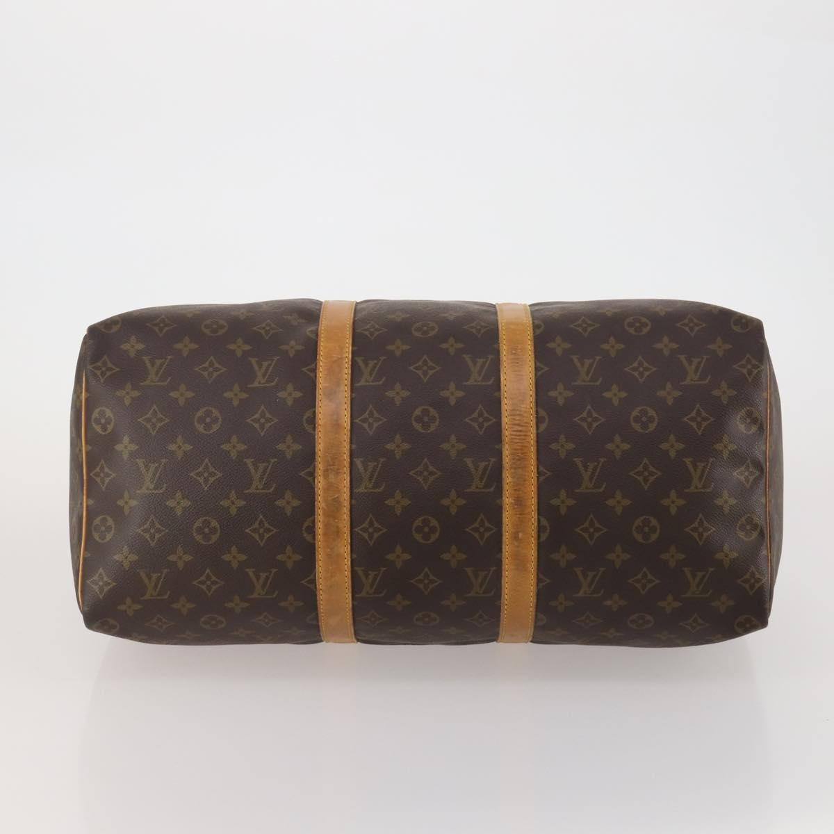 Louis Vuitton Keepall Monogram Canvas Brown Canvas Travel Bag Bag (Pre-Owned)