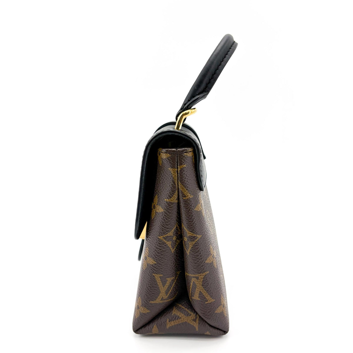 Louis Vuitton Locky Monogram Canvas With Leather Black Canvas Handbag (Pre-Owned)