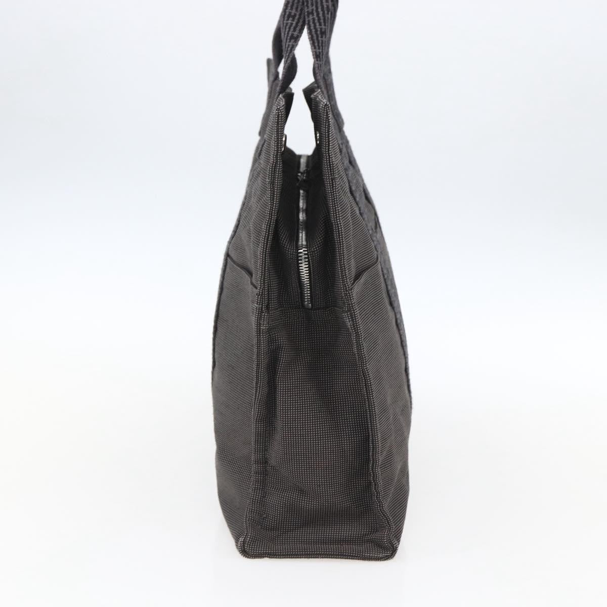 Hermes Fourre-Tout Herline Canvas Gray Canvas Tote Bag Bag (Pre-Owned)