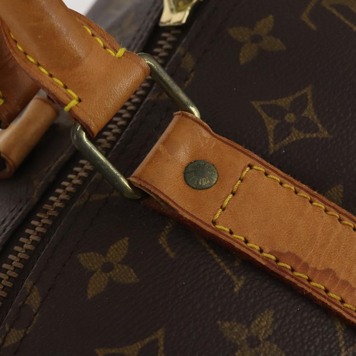 Louis Vuitton Keepall Monogram Brown Canvas Travel Bag Bag (Pre-Owned)