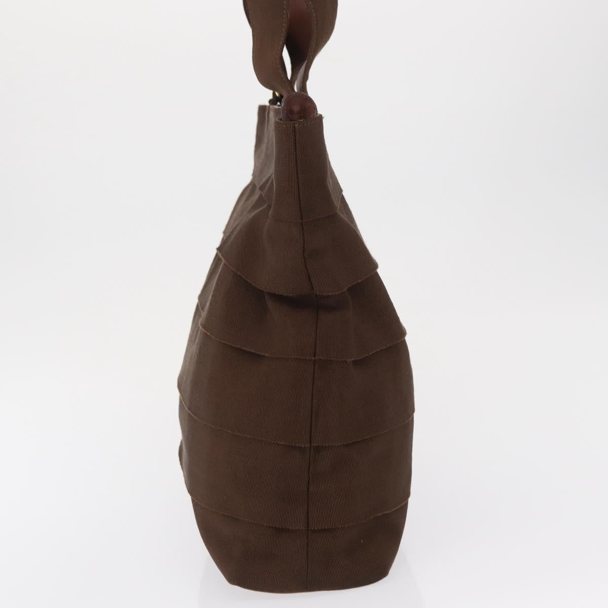 Salvatore Ferragamo Vara Tote Canvas Brown Canvas Tote Bag Bag (Pre-Owned)