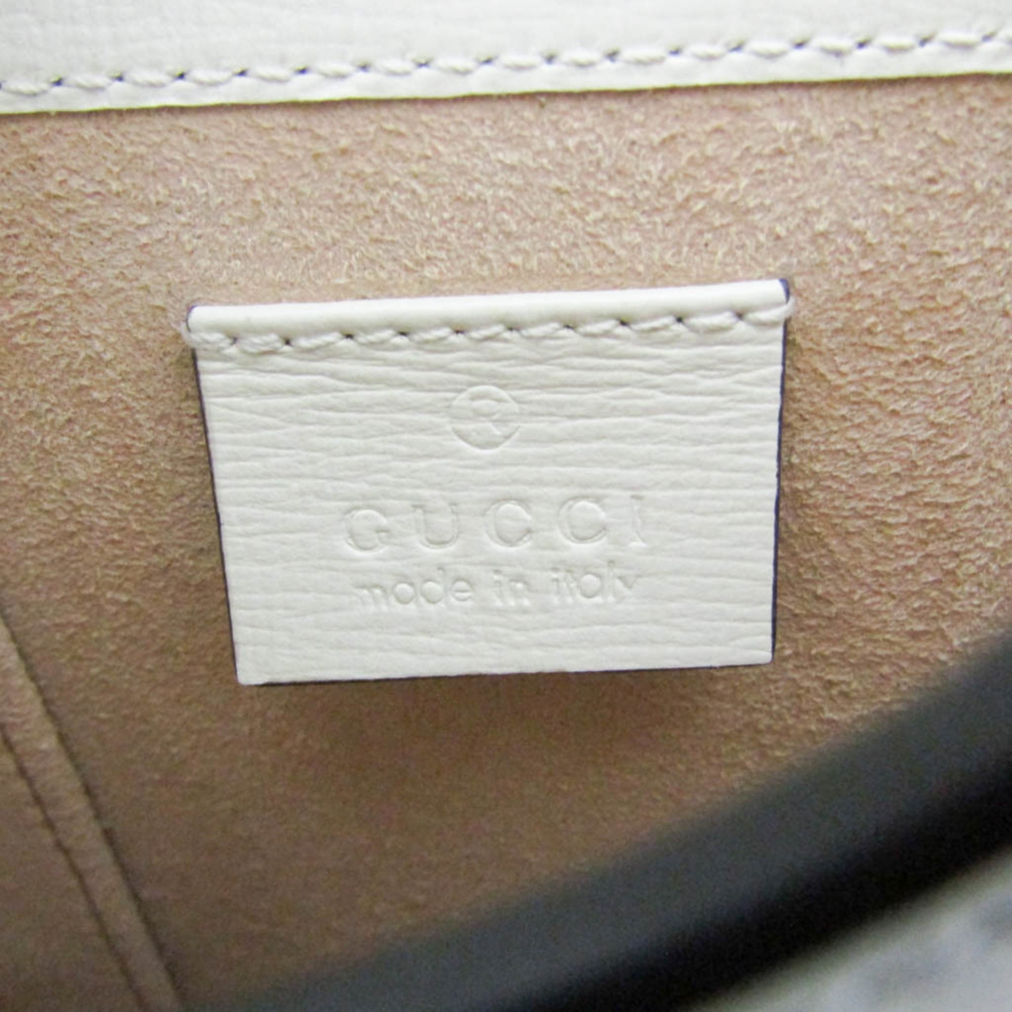 Gucci Horsebit 1955 Gg Coated Canvas With Leather Beige Canvas Crossbody Bag Bag (Pre-Owned)