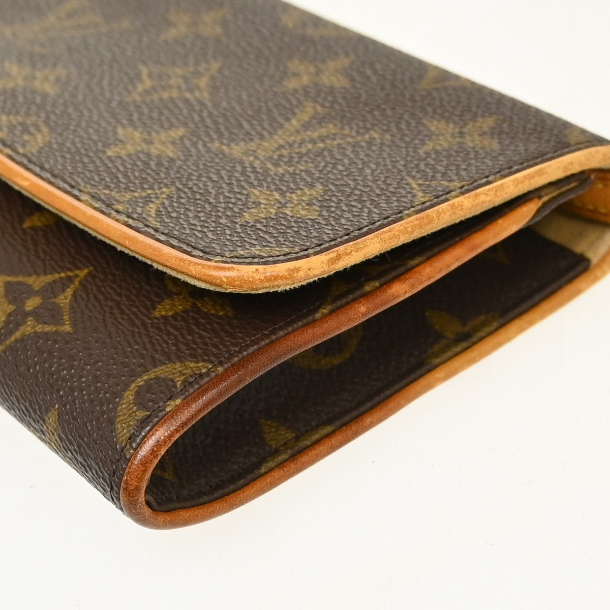 Louis Vuitton Twin Monogram Canvas Brown Canvas Clutche & Pouche Bag (Pre-Owned)