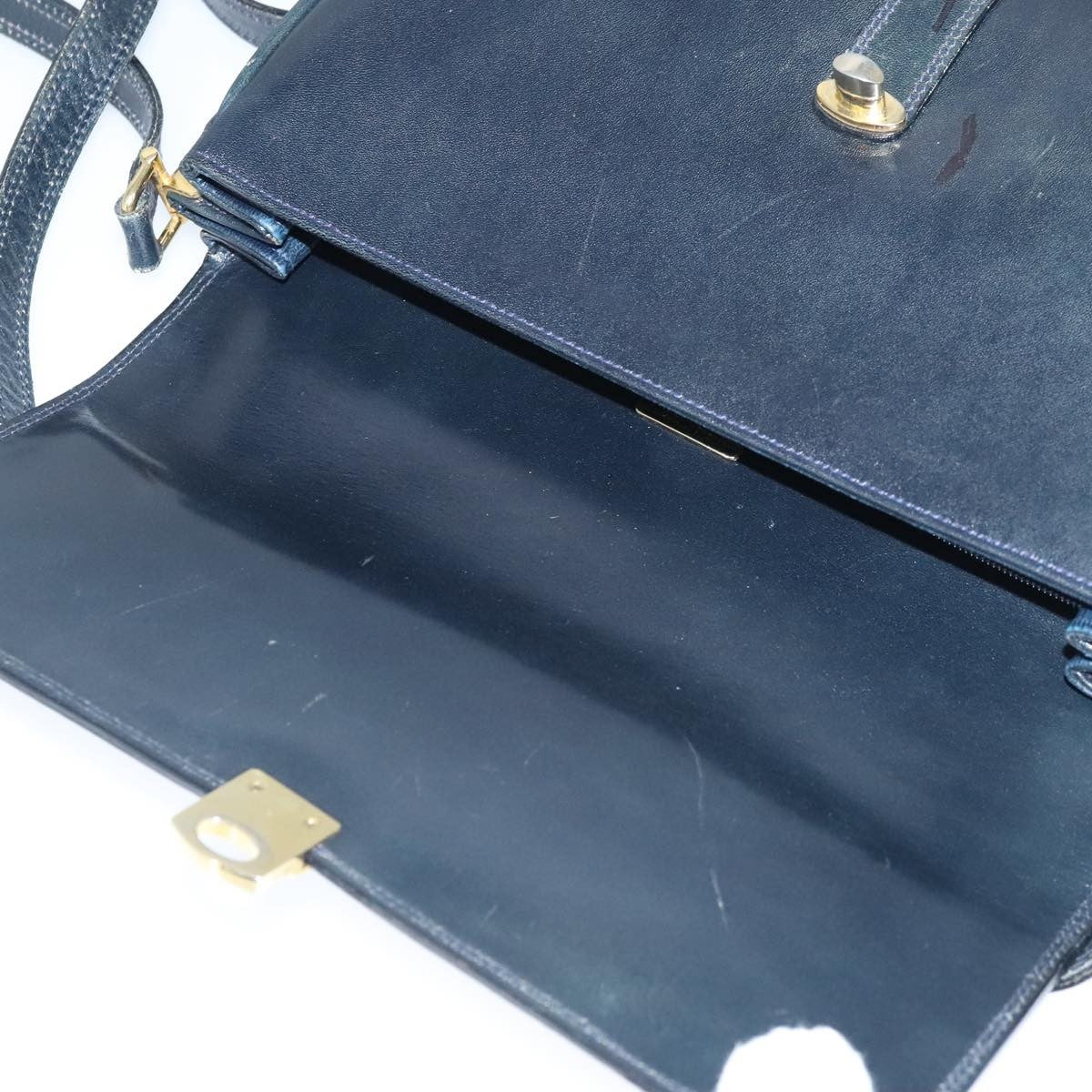 Bally Vintage Leather Black Leather Shoulder Bag Bag (Pre-Owned)