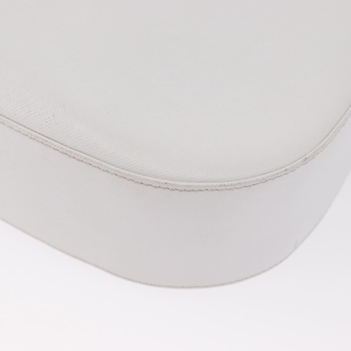 Salvatore Ferragamo Gancini Leather White Leather Shoulder Bag Bag (Pre-Owned)