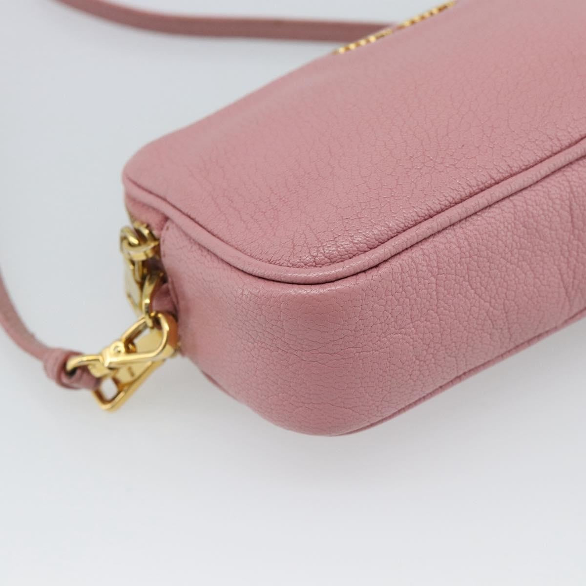 Miu Miu Vintage Leather Pink Leather Handbag (Pre-Owned)